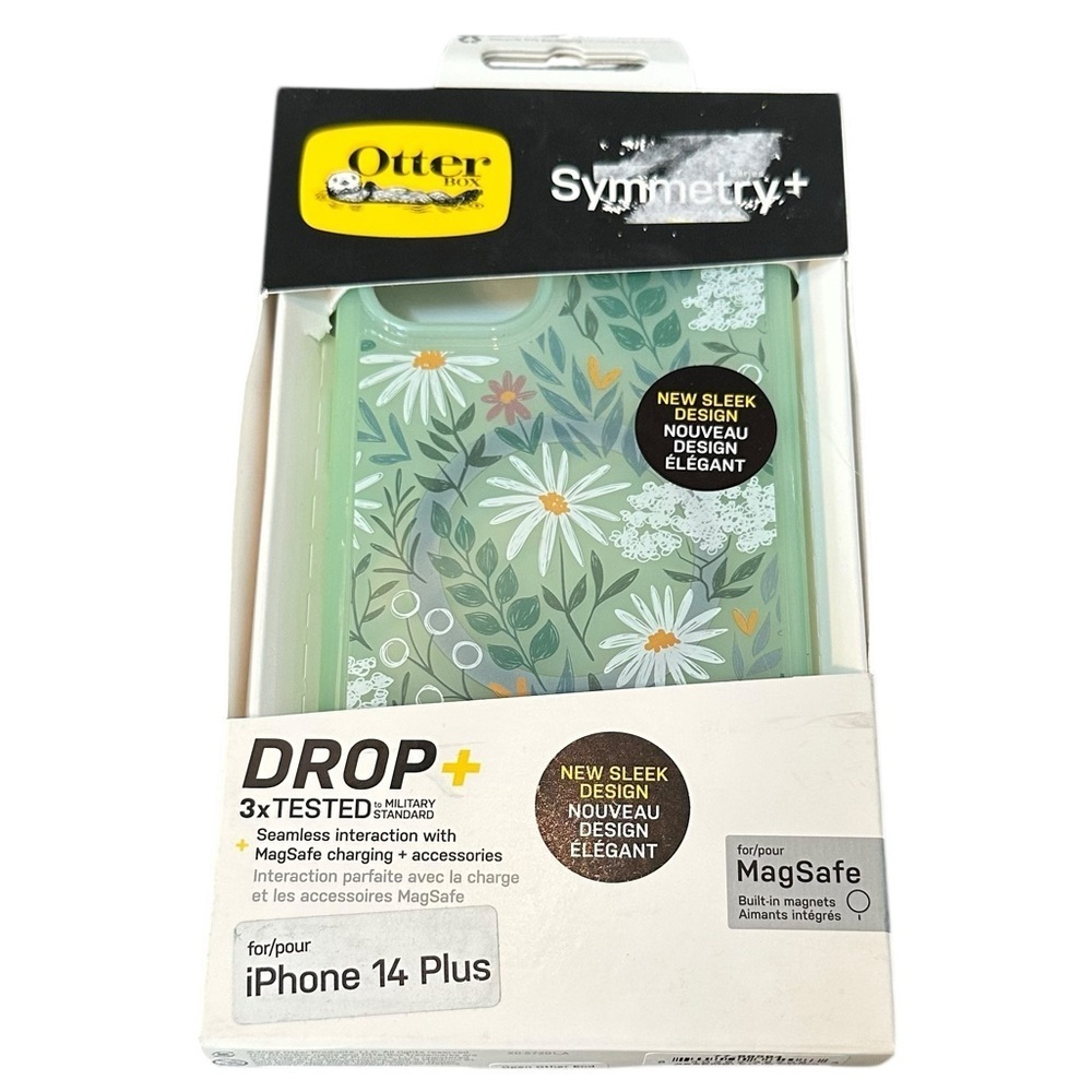 OtterBox Symmetry+ Series floral iPhone MagSafe Case Fits 14 Plus NWT
